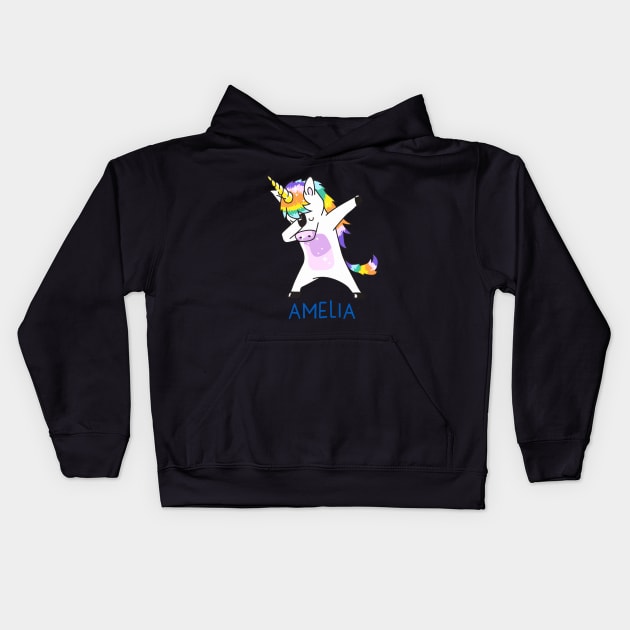 Personalized Unisex Youth Tshirt Dabbing Unicorn Kids Hoodie by huepham613